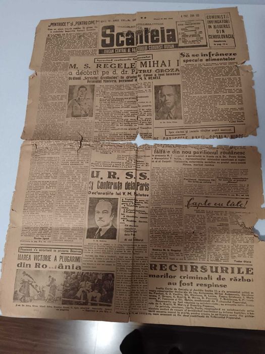 Ziarul Scanteia nr. 535 din 31 mai 1946