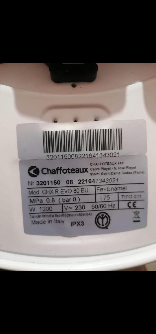Boiler electric 80L,1200 W nou