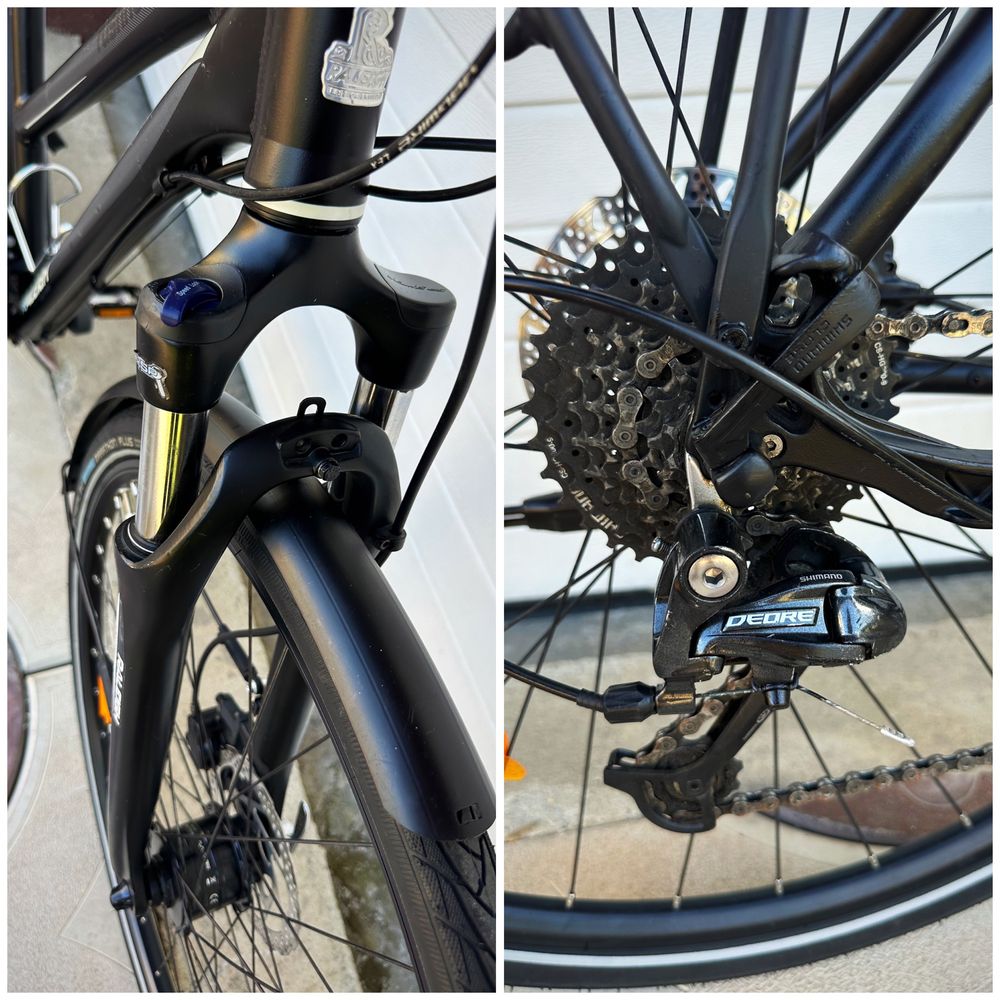Vand Bicicleta RALEIGH,impecabila,frane hidraulice,echip DEORE!
