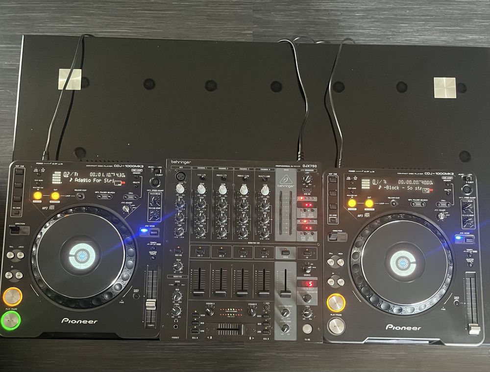 Pioneer CDJ-1000mk3 и Behringer DJX750
