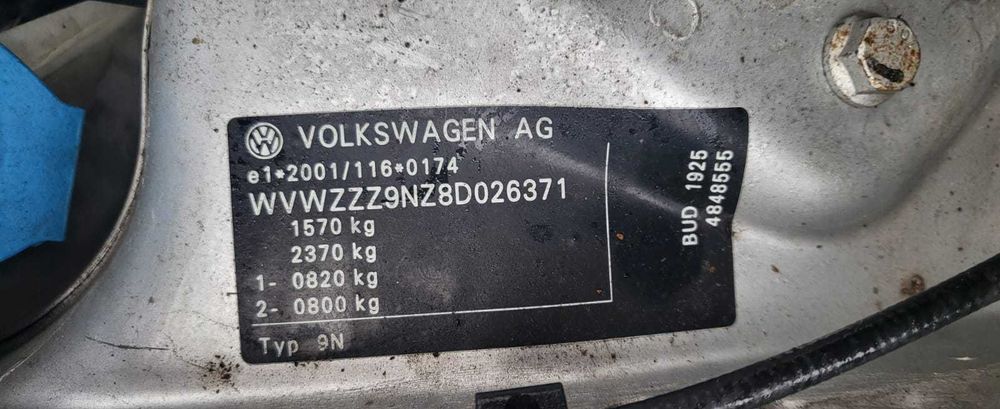 Dezmembram Vw Polo Cross 1.4 Benzina  An Fabricatie 2008 COD MOTOR BUD