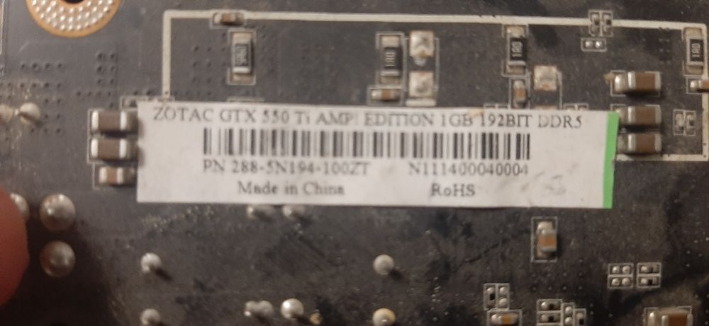 Видеокарта GTX 550 Ti