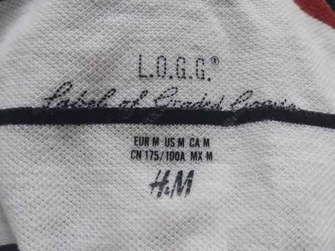 Блуза поло H&M с къс ръкав (L) в отлично състояние