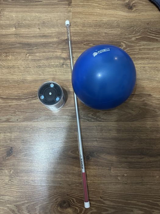 Лента и Палочка от ленты sasaki, Катушка для лентя и мяч pastorelli