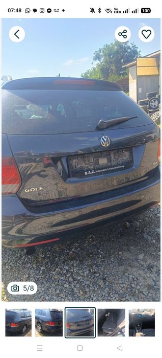 Piese motor punte jug volan ușa abs scaune kit pornire wv golf 6 1.6td