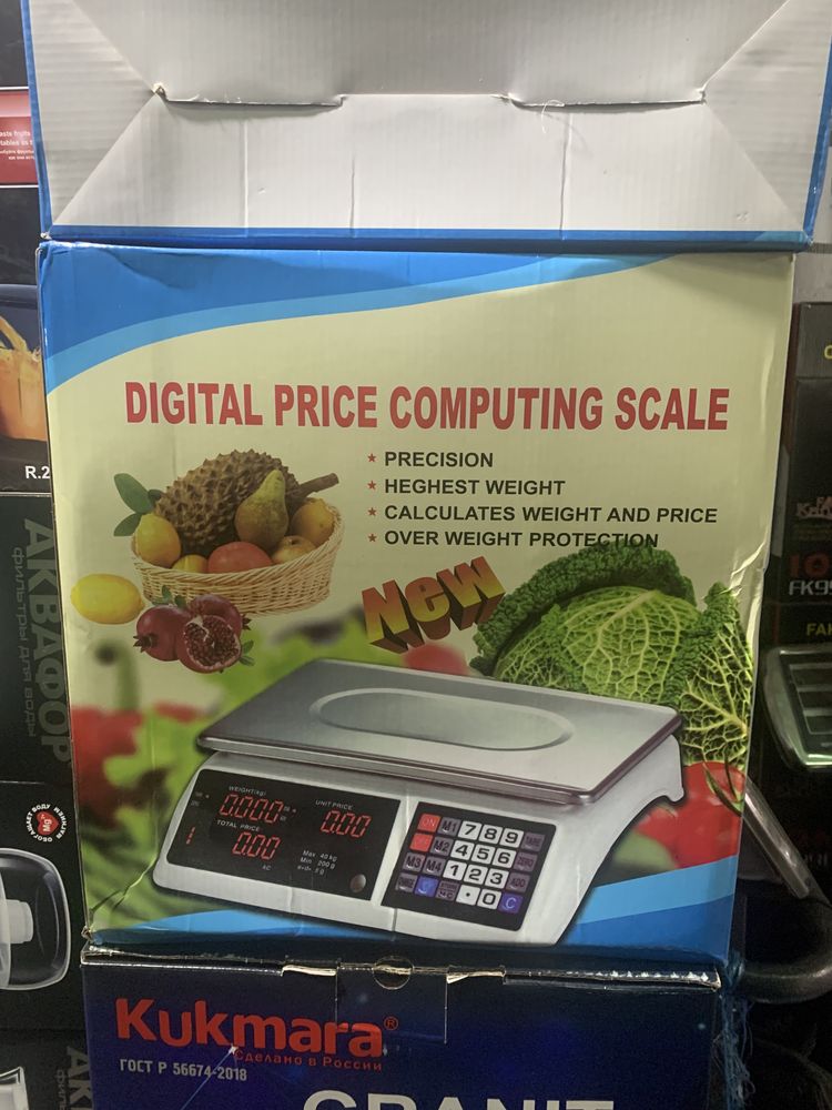 Цифровые весы для расчета цен 40 кг.