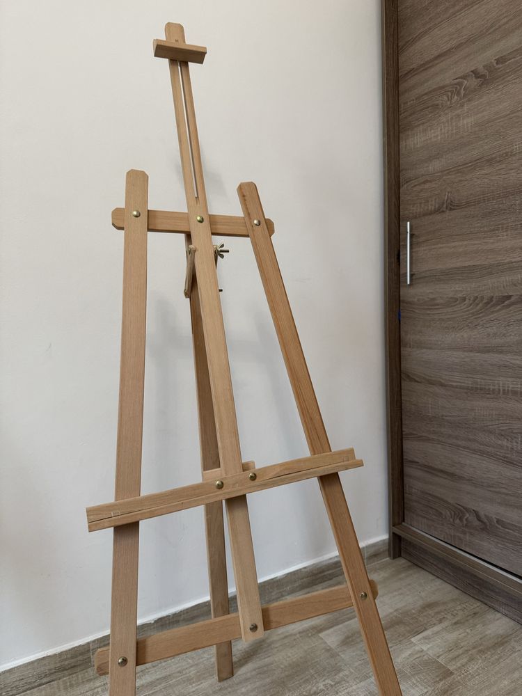 Șevalet din lemn, ajustabil 150 cm
