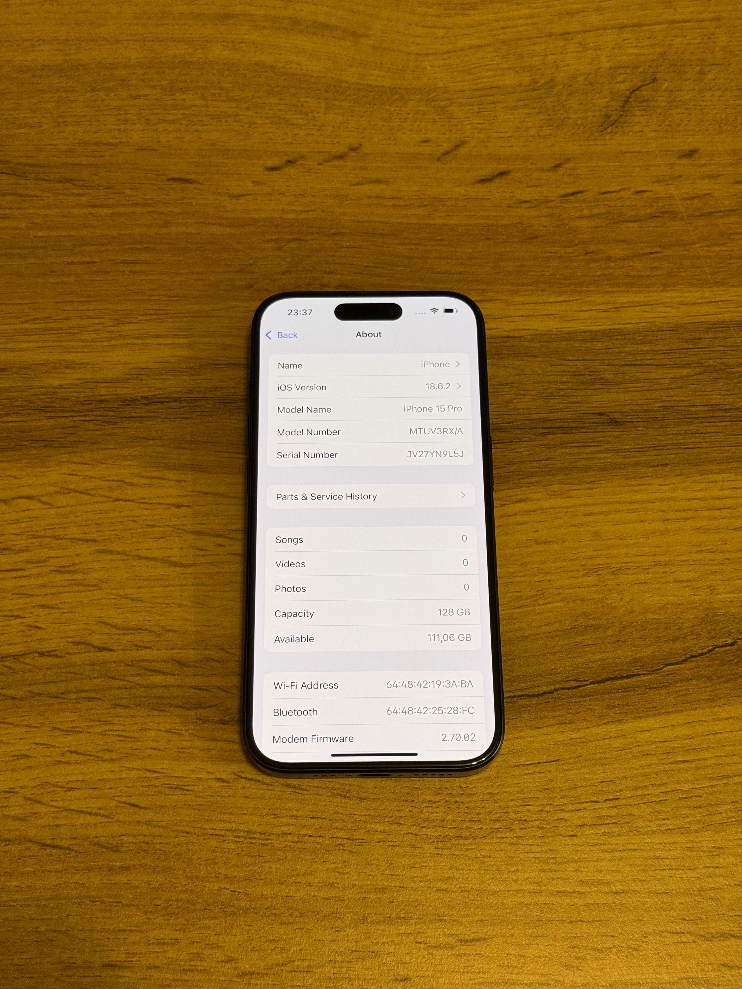 iPhone 15 Pro 128 Gb Black Titanium