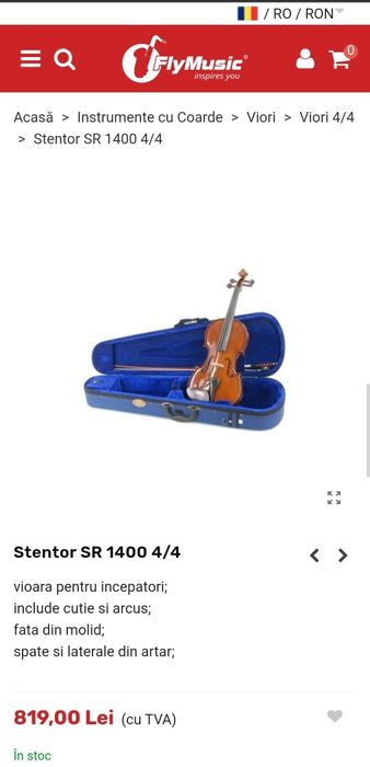 Vioara Stendor Student 1 4/4