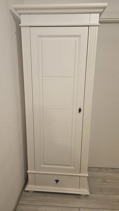 Mobila lemn masiv living culoare ivoire clasic