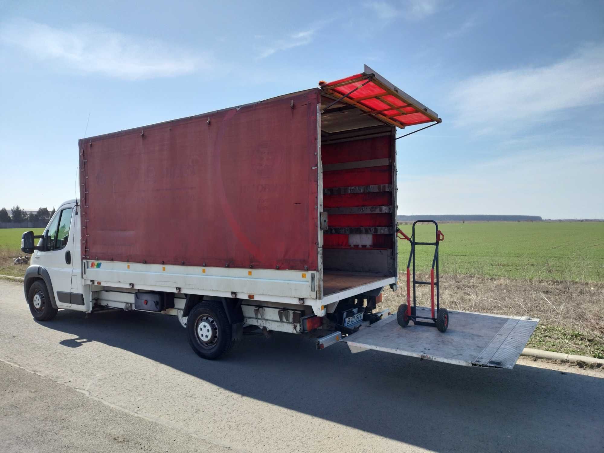 Mutari si transport duba mare si mica cu lift,  inchiriere duba+sofer