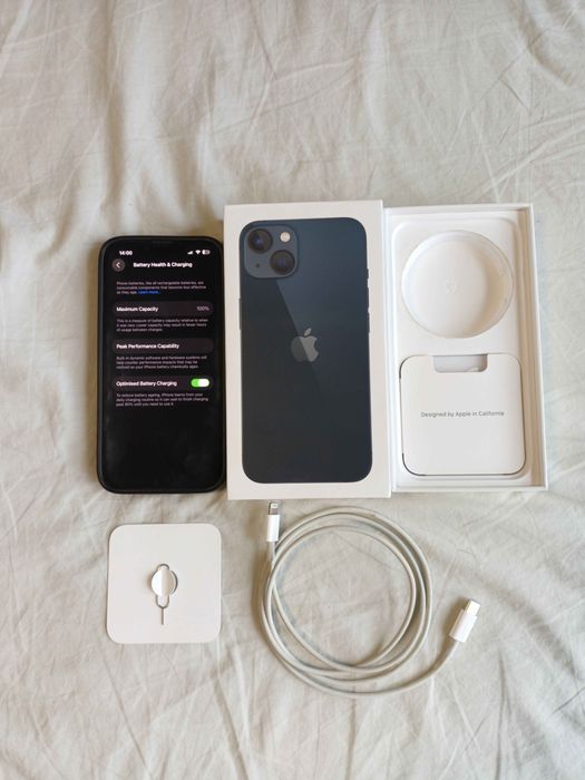 Iphone 13 128gb  (Midnight 100% батерия) като нов