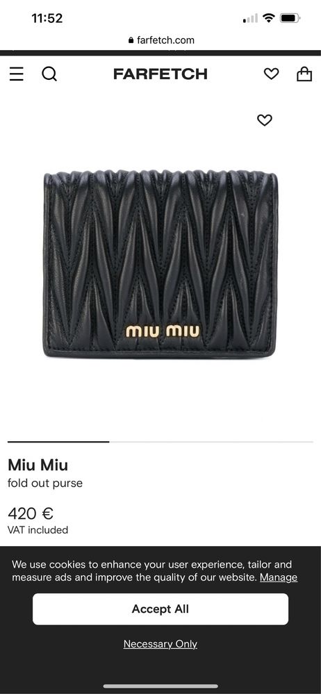 Poseta  Portofel  breloc -Miu miu Originale