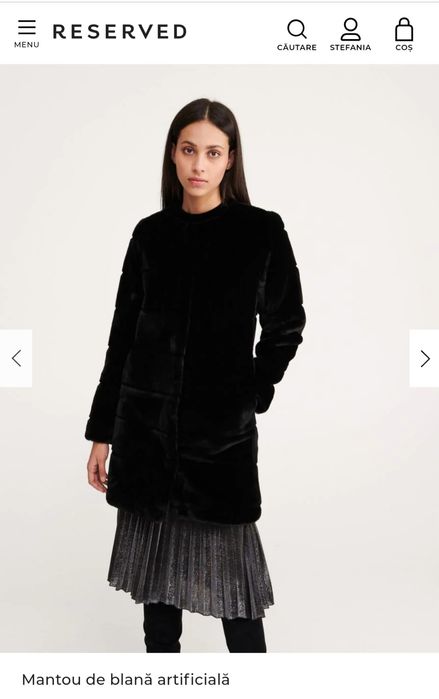 Mantou NOU mar. 42. Haina de blana artificiala Reserved