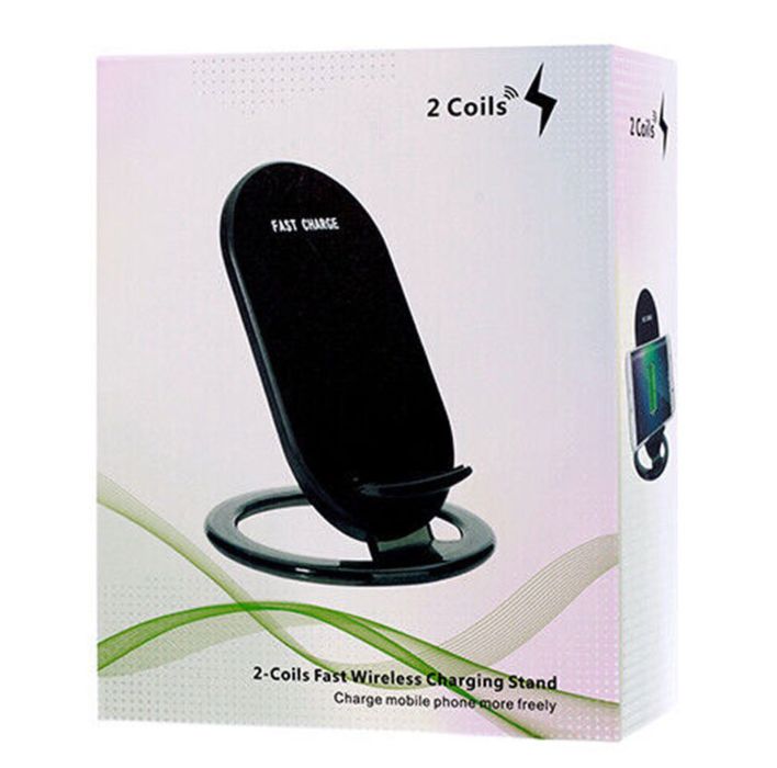 Suport / Incarcator Wireless Pentru Birou Negru