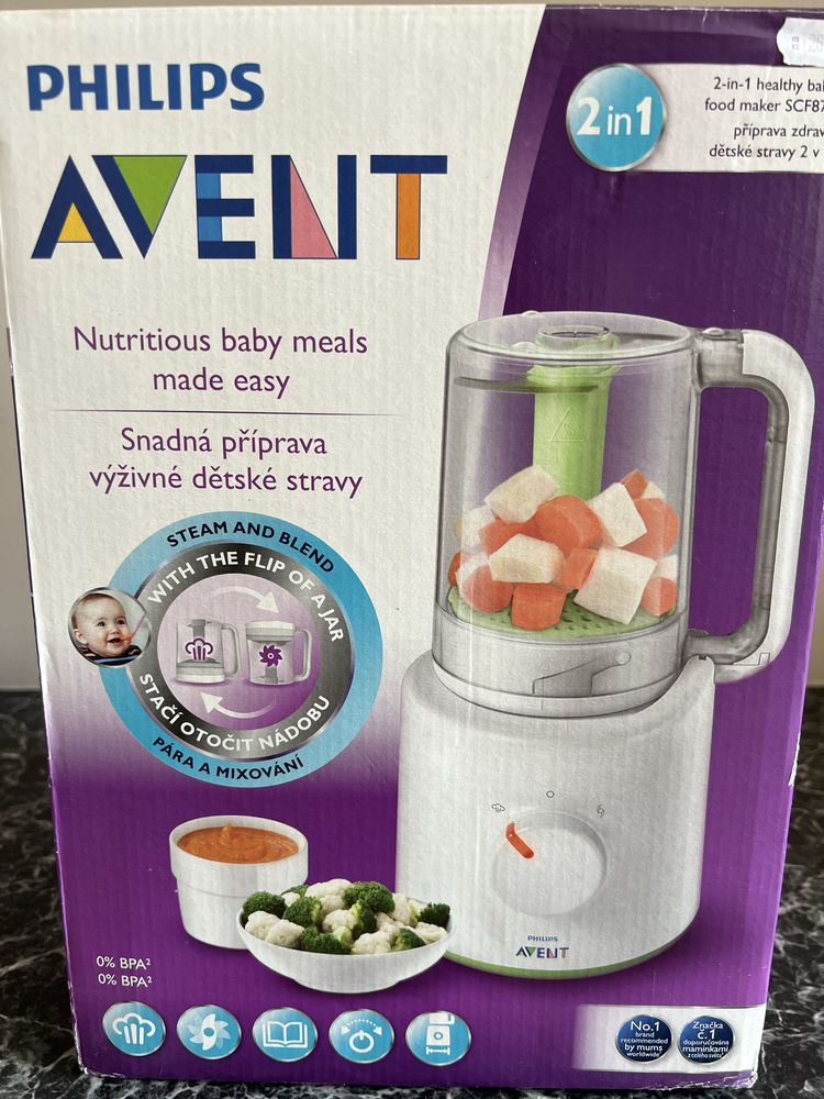 Philips Avent 2в1 за готвене на пара