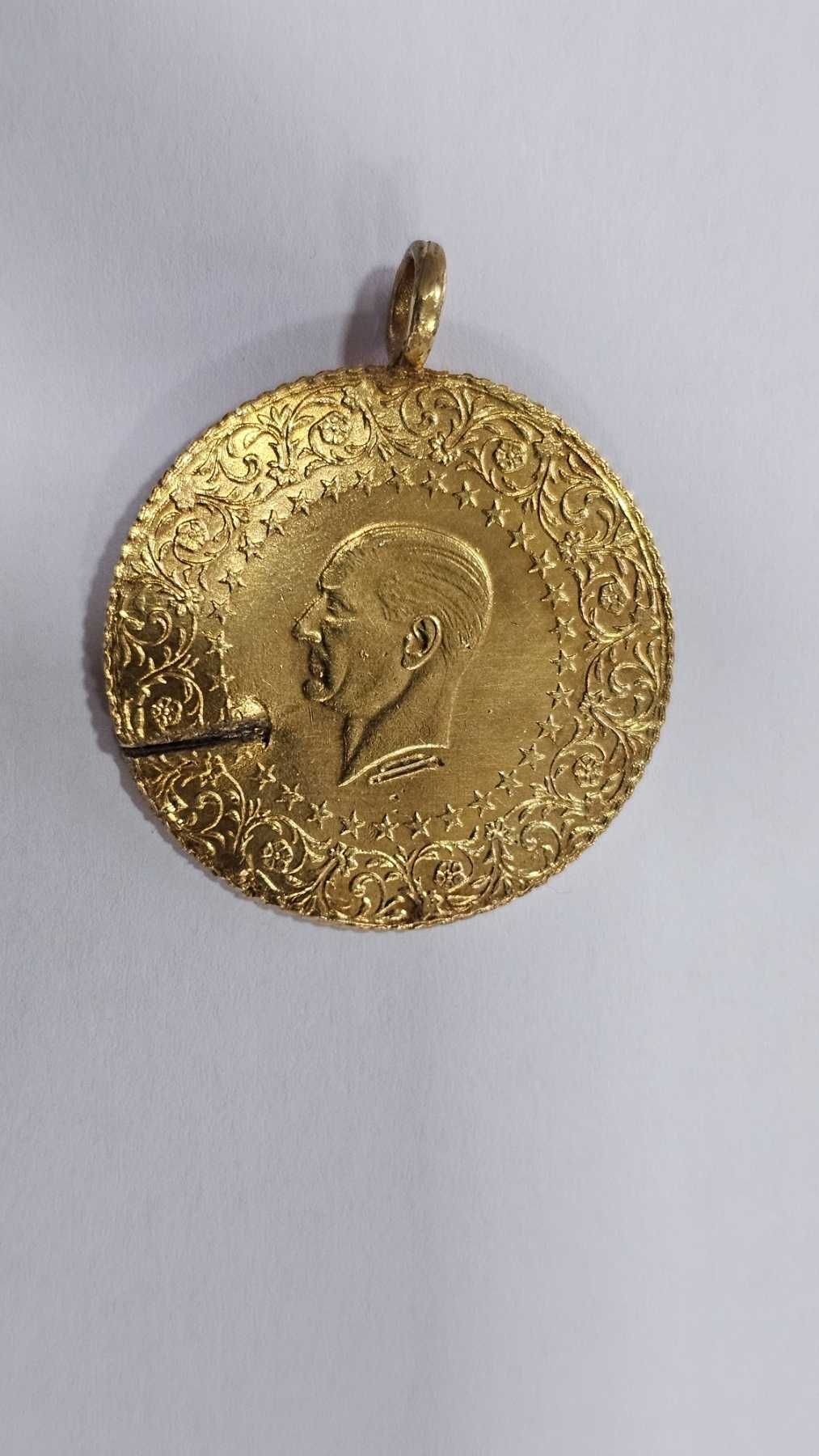 Златна монета 22 карата Кемал Ататюрк