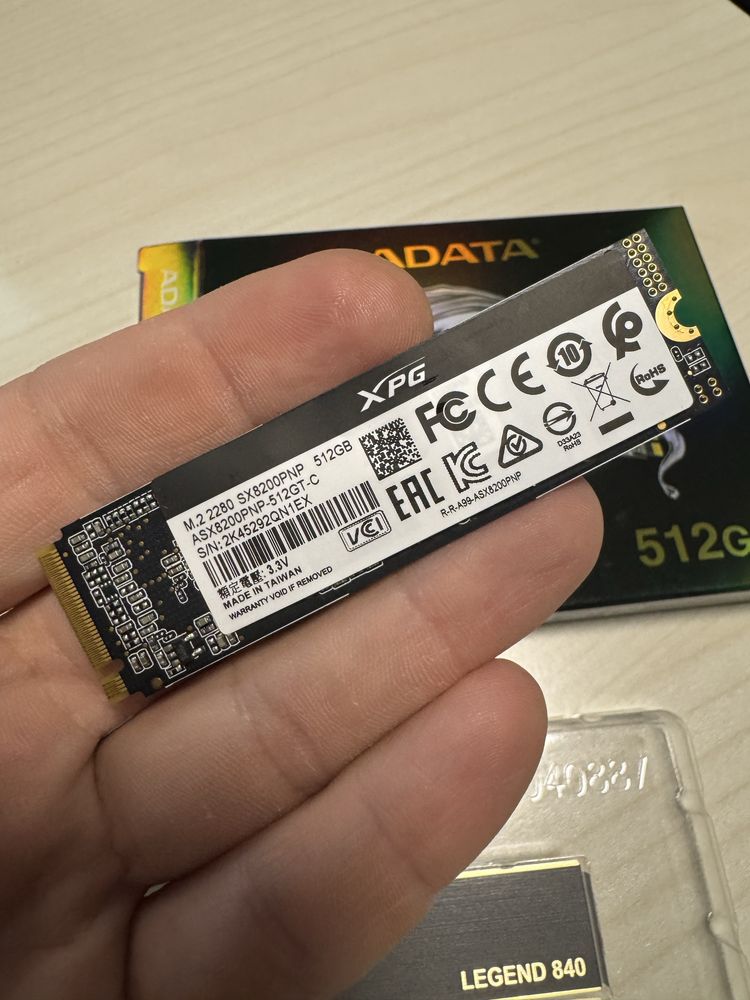 SSD ADATA LEGEND 840, 512GB, NVMe, M.2 PCIe Gen4 x4 NVMe 1.4