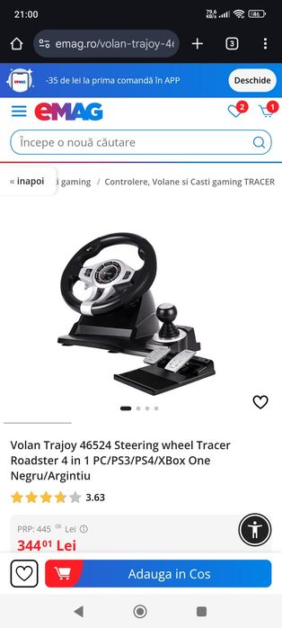 Vând volan gaming