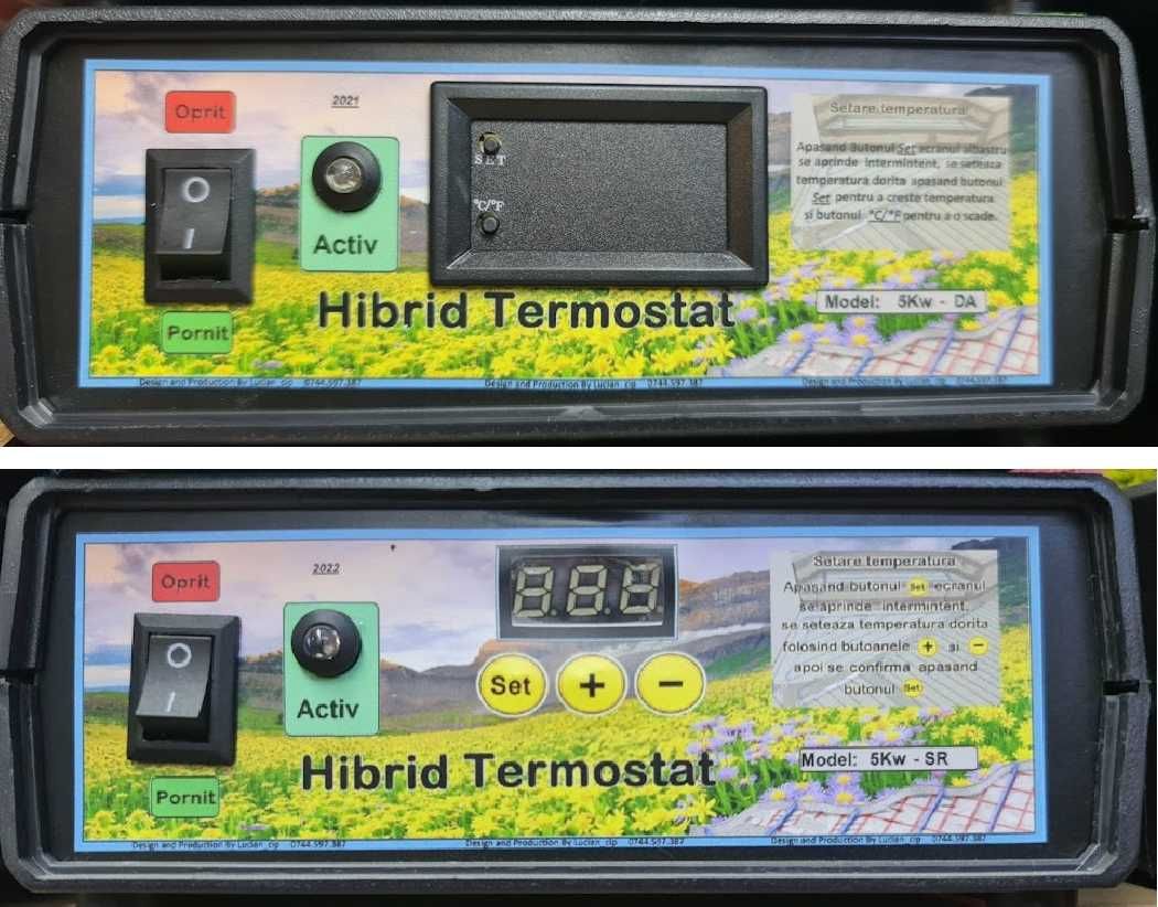 Hibrid Termostat Digital Cablu incalzitor substrat rasadnita Rasaduri