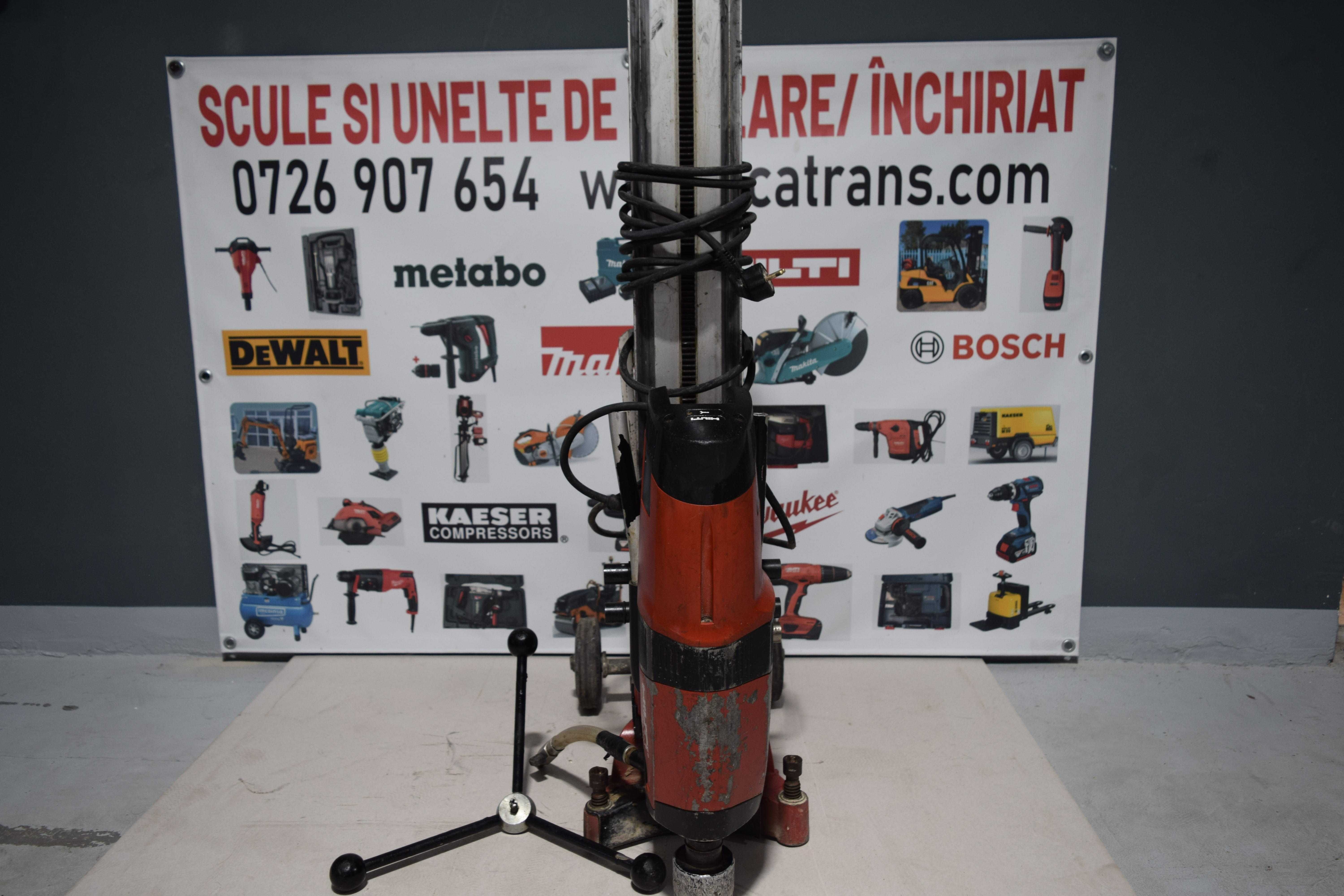 Hilti DD 200 – Mașină de carotat cu stand pe șină