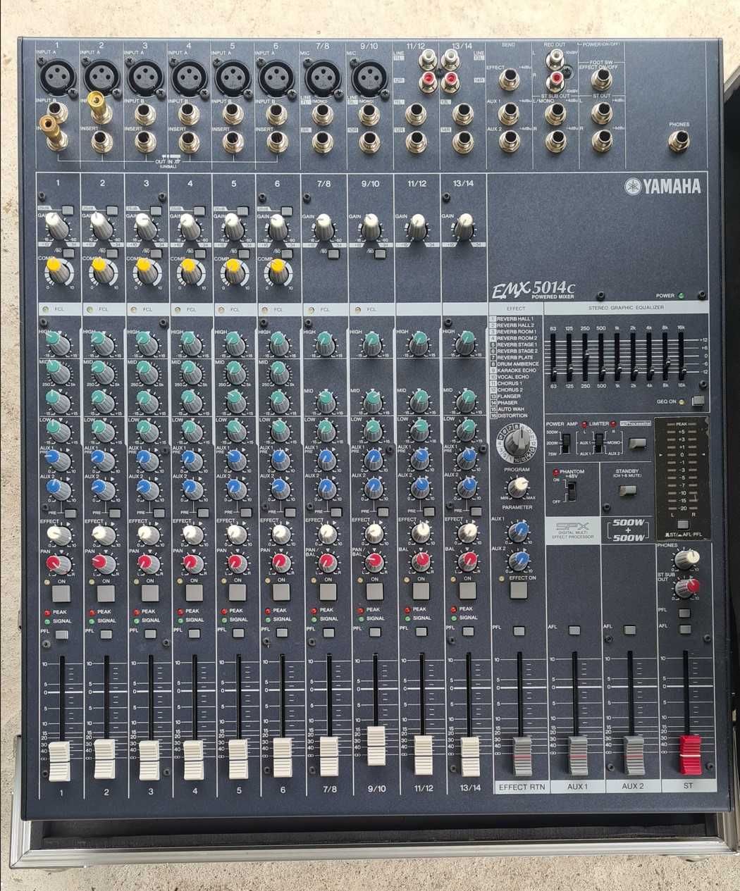 Mixer audio Yamaha EMX5014C + 4 buc Boxe TR-115 350W