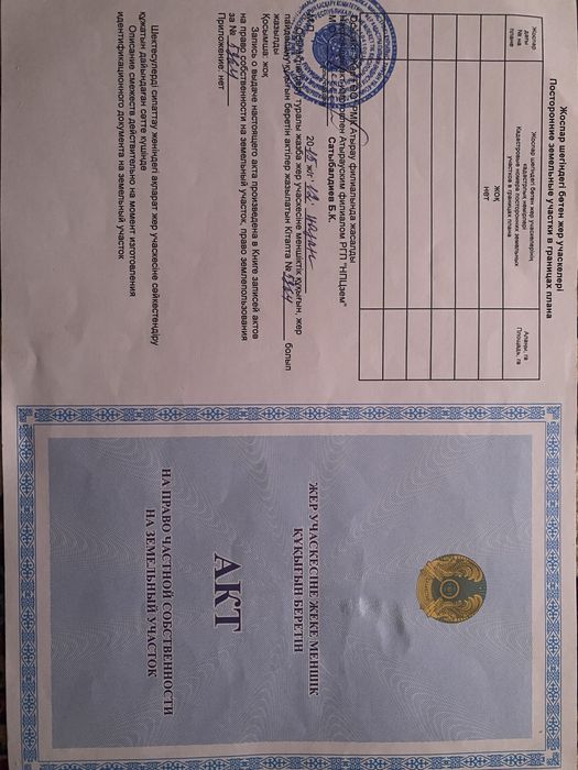 Жер участок сатылады