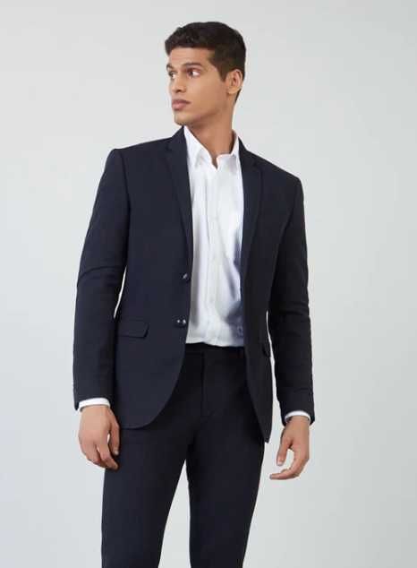 Sacou blazer slim 46 S premium Tommy Hilfiger lana respirabila 120's
