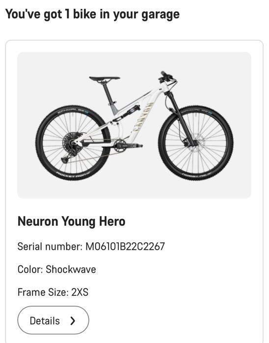 Vand bicicleta canyon neuron al young hero