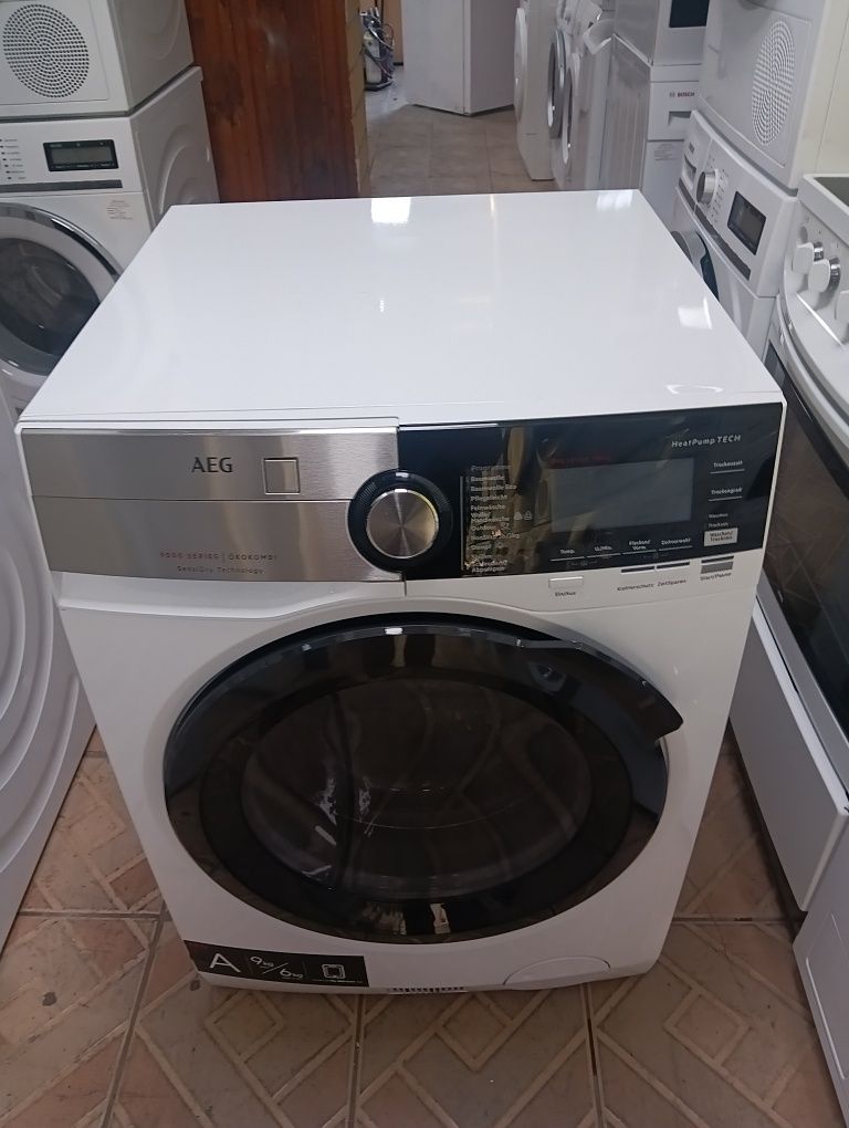 Пералня със сушилня с термопомпа АЕГ Aeg  9/6 кг  2 години гаранция!