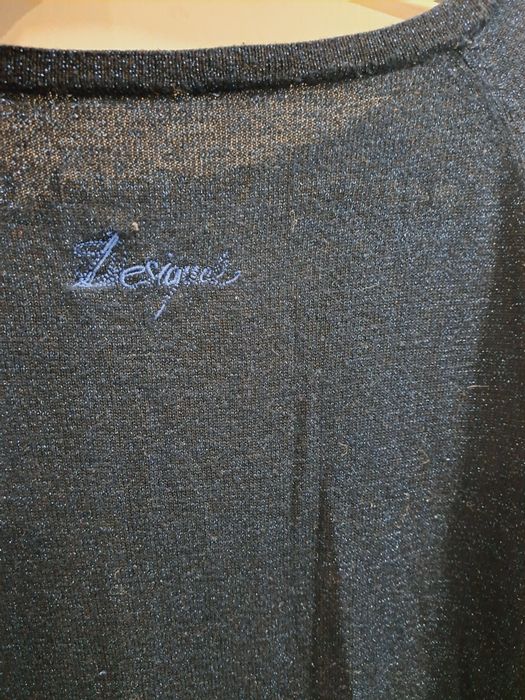 Desigual пуловер с блестящ ефект р-р С