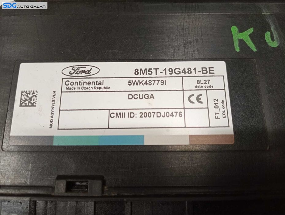 Unitate Modul Calculator Confort Ford Kuga 1 2.0 2008 - 2012 Cod 8M5T-19G481-BE [M4099]