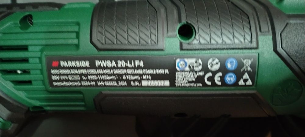 Polizor unghiular parkside 20V X team,125 mm,turație 2500-11500rpm,Nou