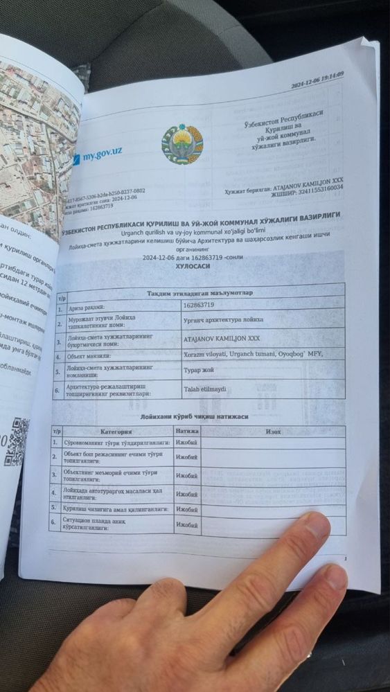 Urganch shahrinda 3500kv yer sotiladi