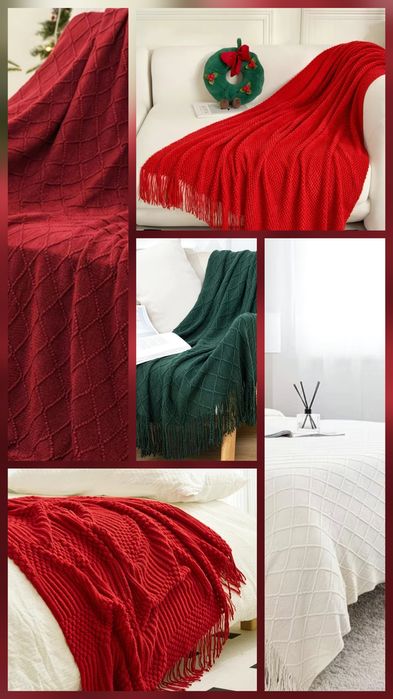 Тёплые пледы новые