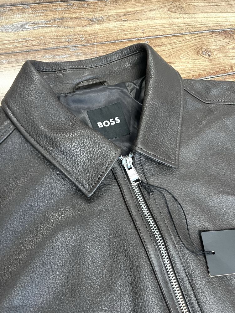 Geaca de piele Hugo Boss H Mapson 4 50543214, Nr. 56, Originala - Noua