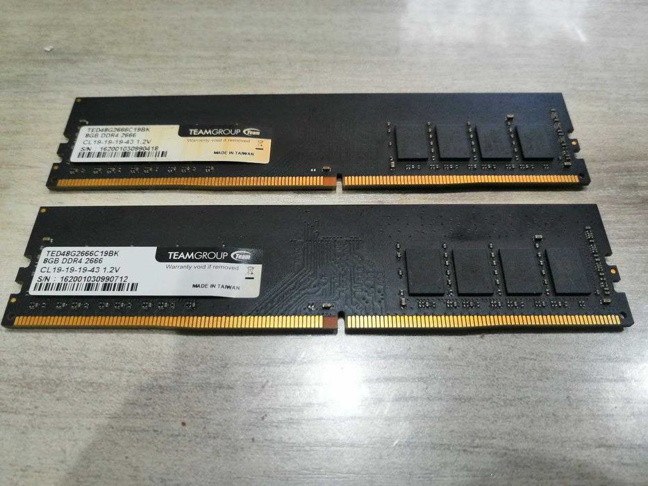 Оперативная память DDR-4 2x8GB 2666MHz Team Group