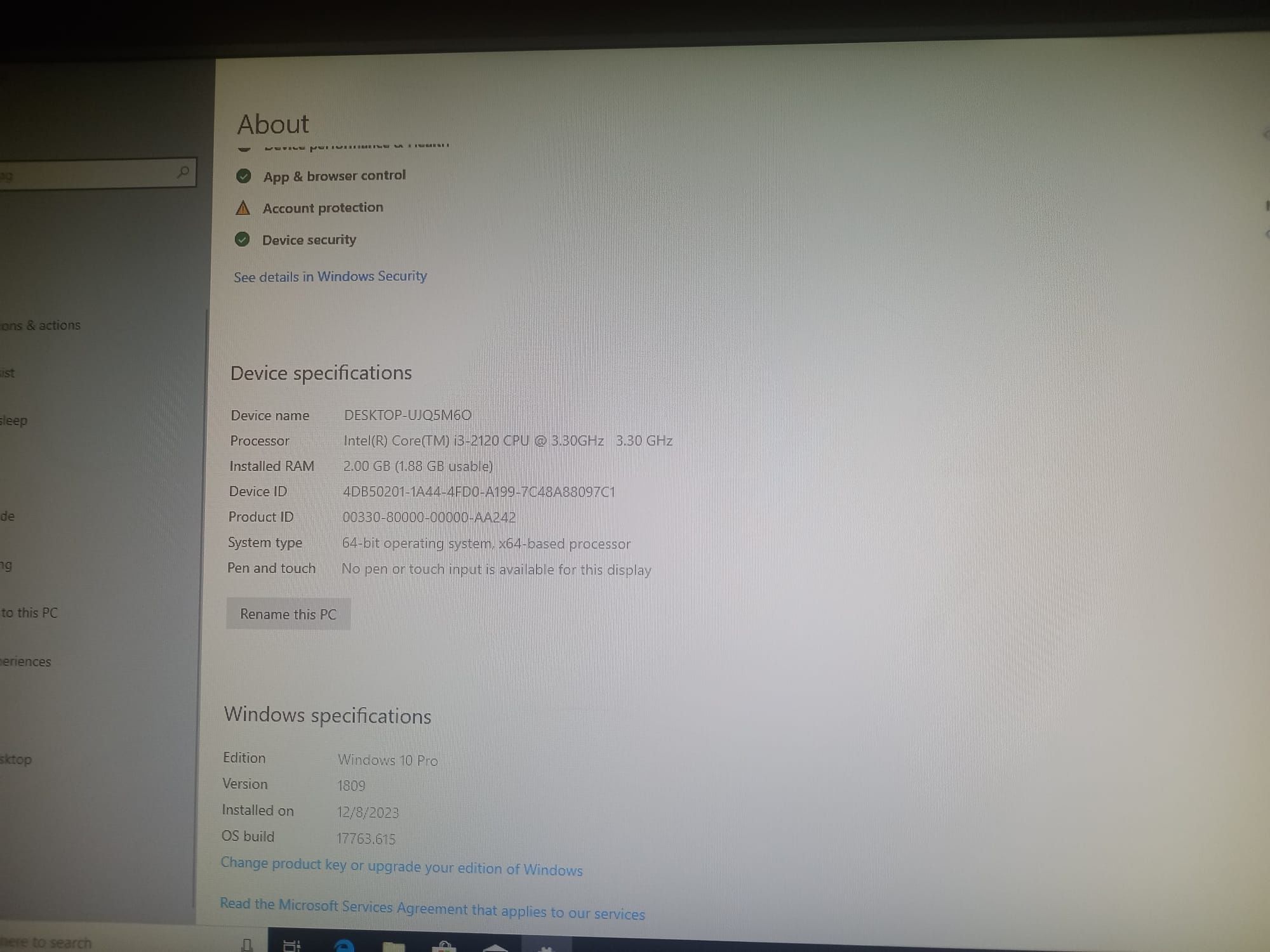 Unitate pc cu Windows 10