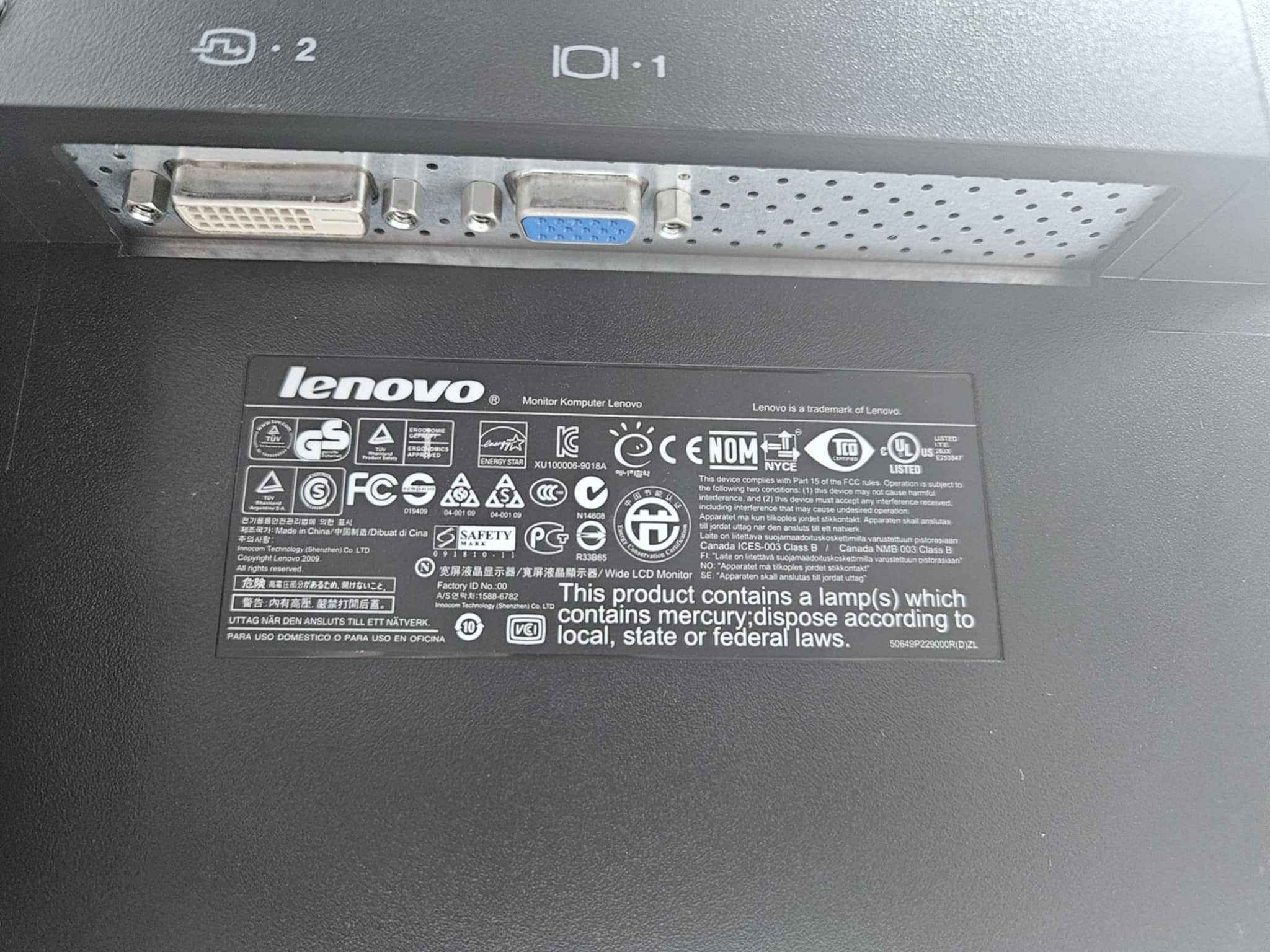 +Гаранция! Монитор Lenovo L2250P 22" инча + кабели