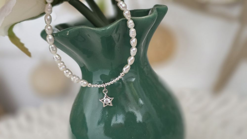 Bratara perle&argint