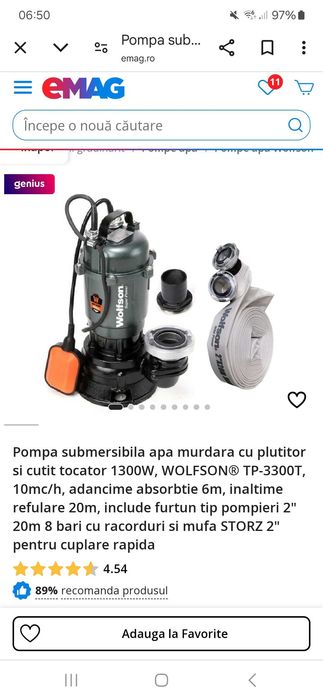 Pompa submersibila