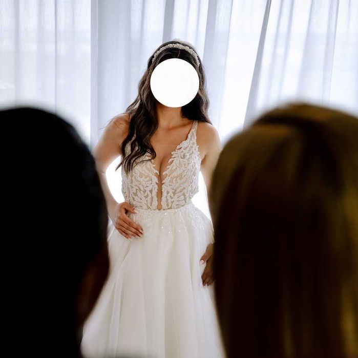 Rochie de mireasa 2 in 1 + voal cadou