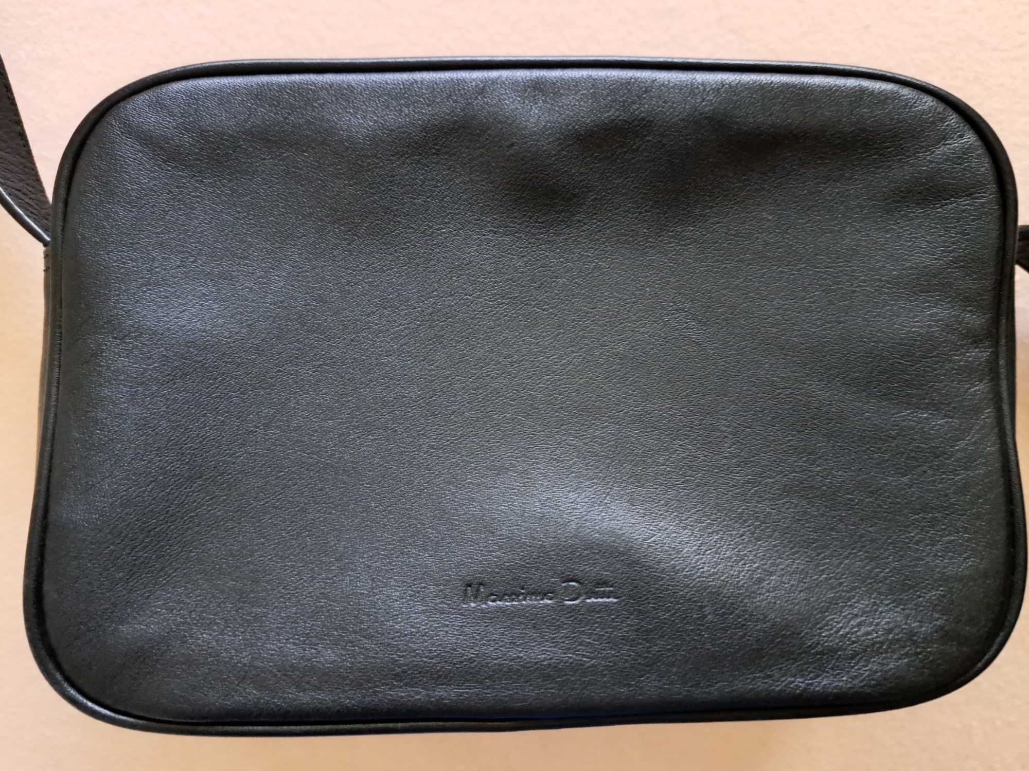 Massimo Dutti Кожена чанта от естествена кожа-напа