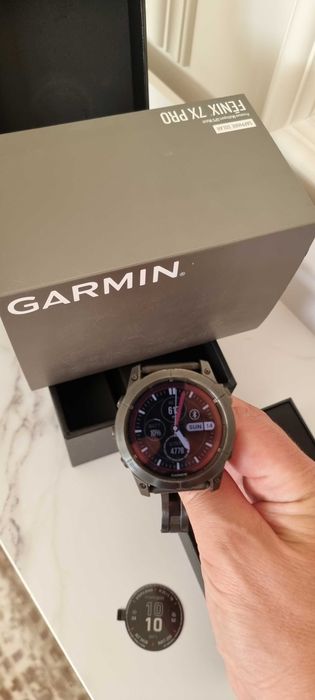 Garmin 7X PRO Sapphire Solar Carbon Grey Titanium Metal Band