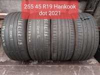 4 anvelope 255/45 R19 Hankook dot 2021