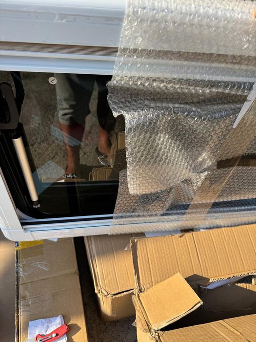 Fereastra completa rulote aluminiu cu plasa insecte noua