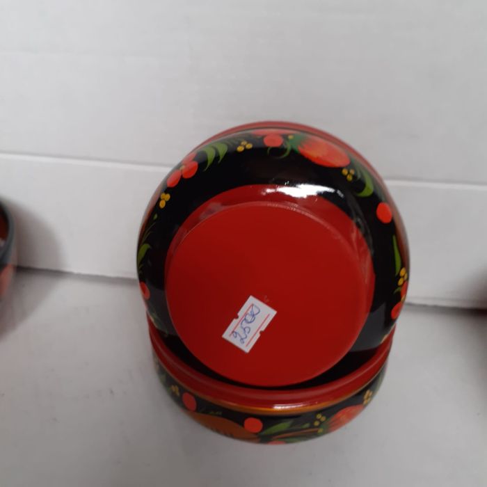 Продам деревянные чашки хохломской роспись