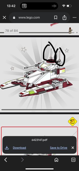 lego star wars 75342 без фигирки!!