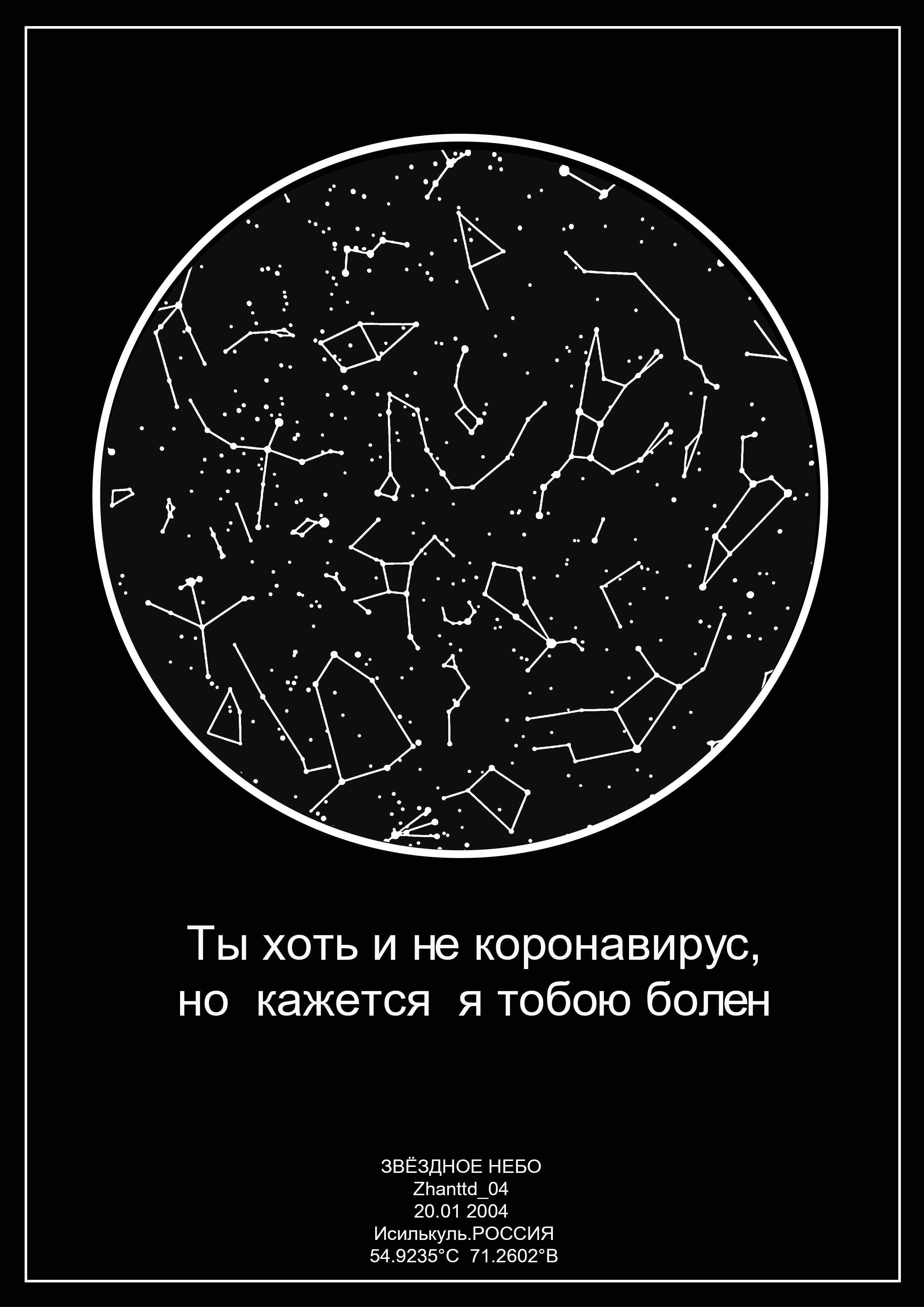 Карта звездного неба