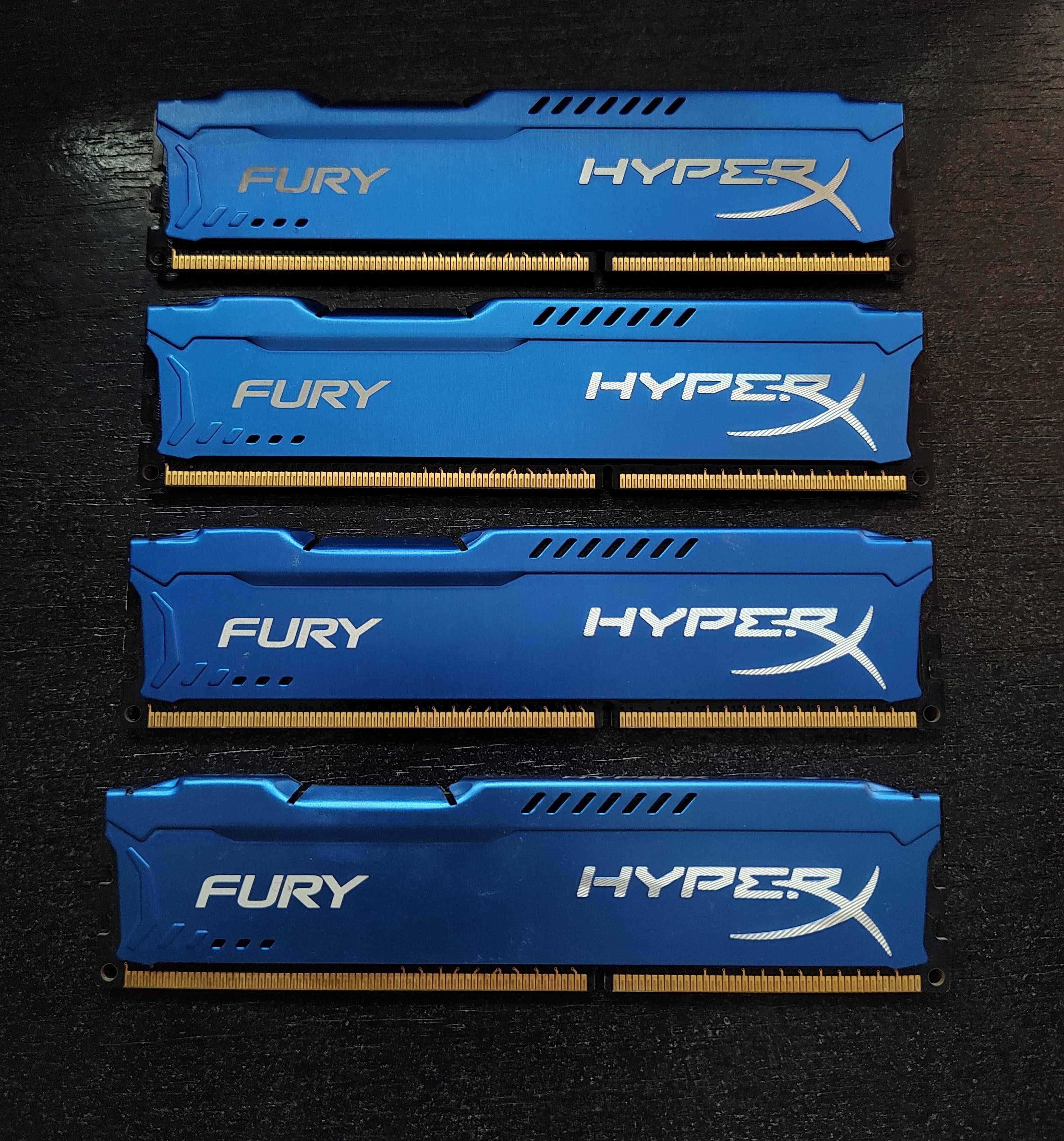 HyperX Fury Blue (4X4GB) DDR3, 1866MHz, CL10, 1.5V